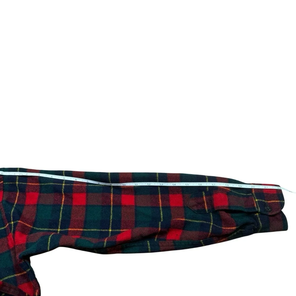Vintage Pendleton Wool 70s 80s 90s Plaid Flannel Button Up Shirt M‎